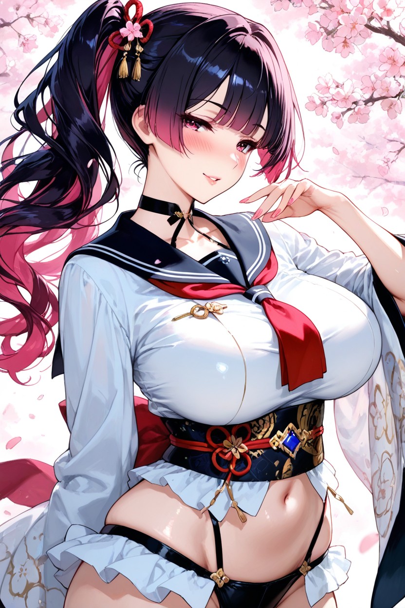 Exposed Nape Of The Neck, Deep Collar Dip, S Curve Pose Hentai IA