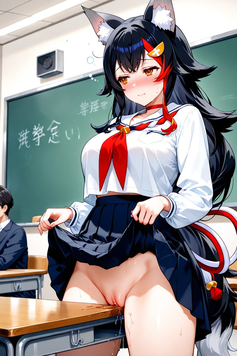 Table Edge, Nose Blush, Table Edge Hentai AI Porn