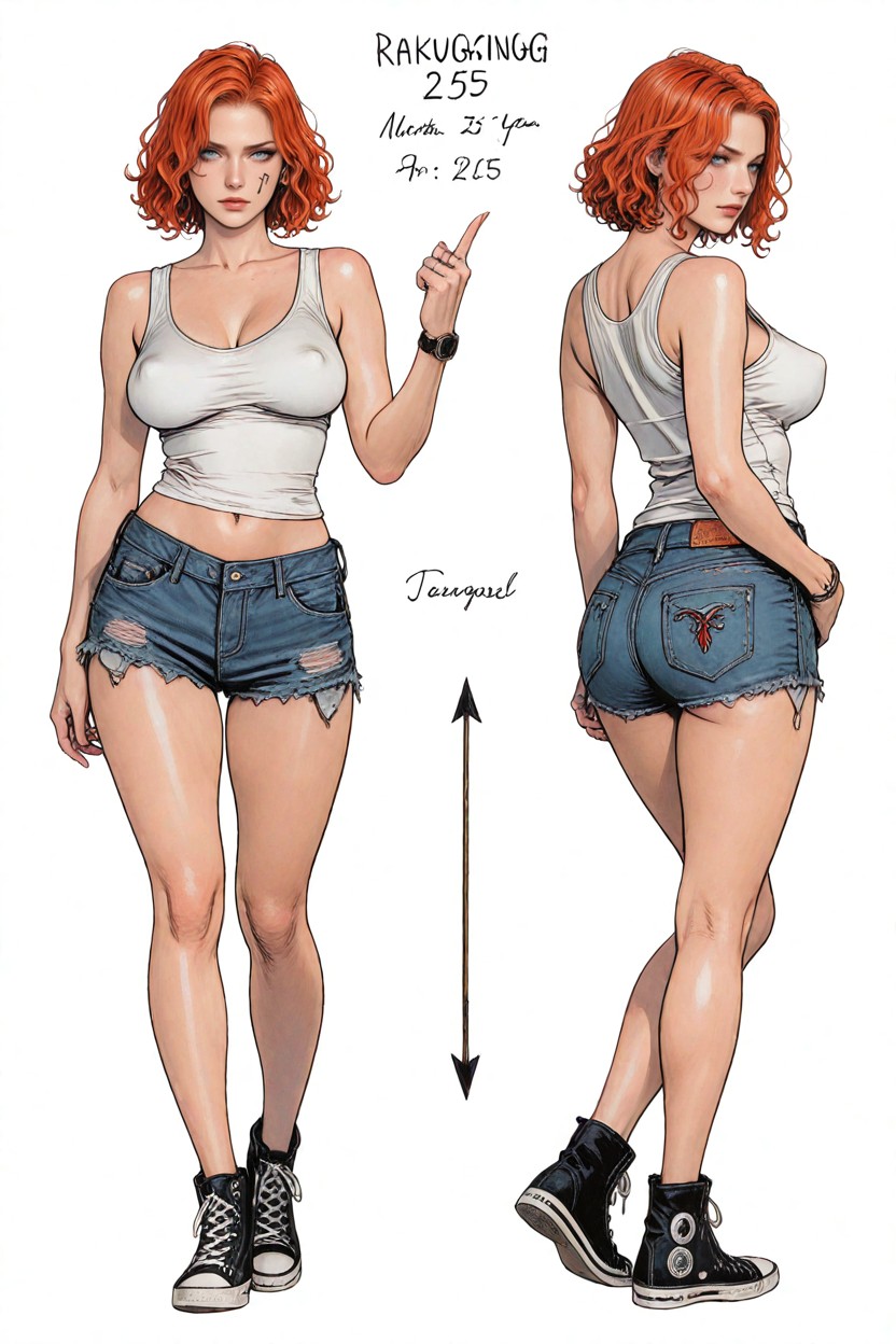 Notes, Slightly Tousled, White Background Hentai AI Porn