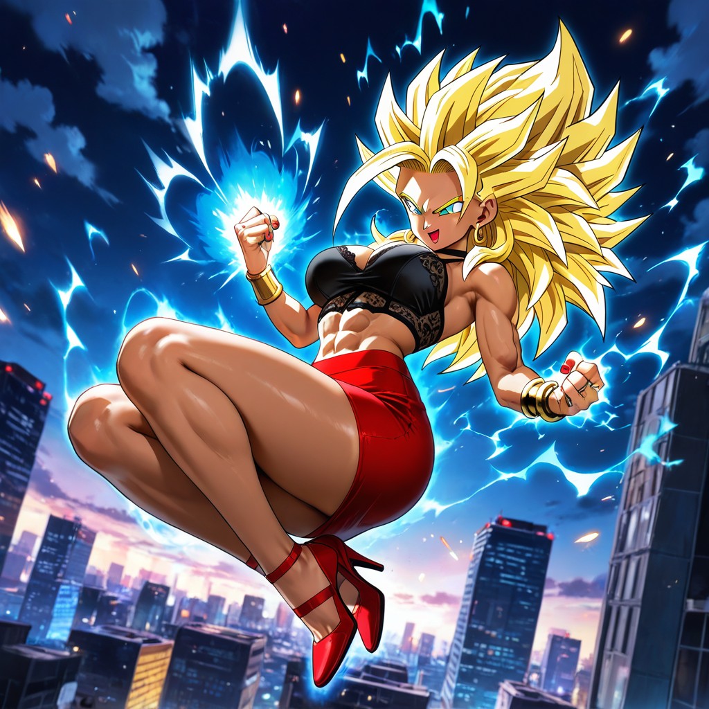 Energy Effects, Perfect Image, Super Saiyan Hair Hentai AI Porn