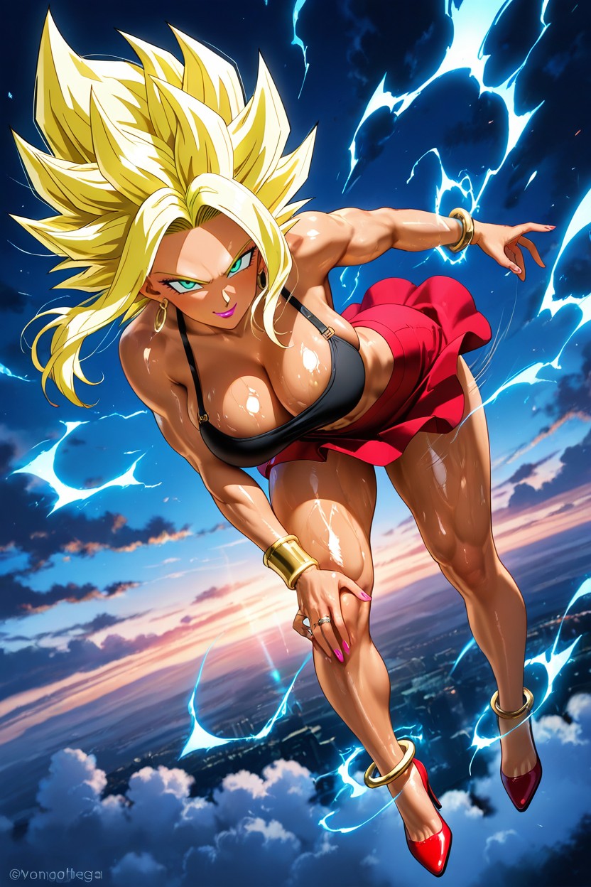 Body, Mini Falda, Cuerpo Completo Hentai IA