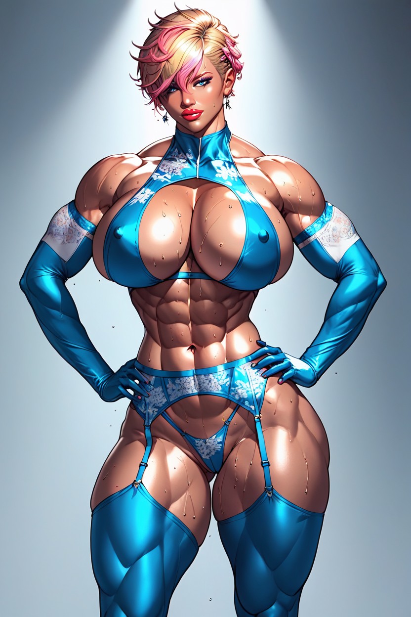 Hands On Hips, Huge Lips, Horny Hentai AI Porn