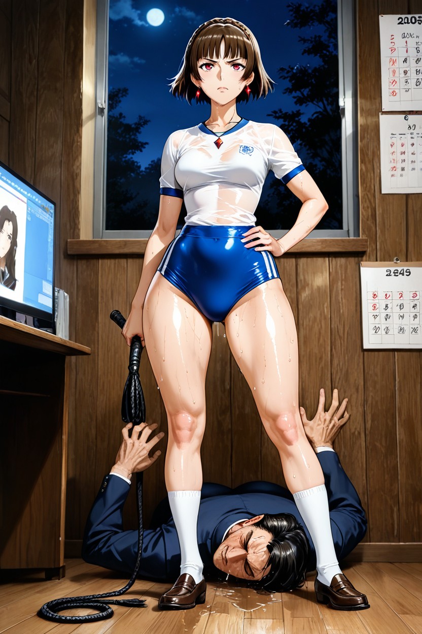 Angry, Study Room, 2 People Hentai AI Porn