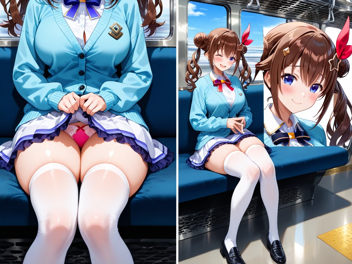 Over-sized Cardigan, Detailed, Perfect Skin Hentai AI Porn