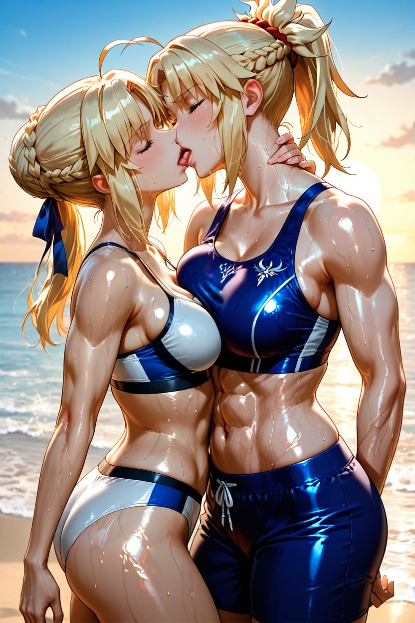 Sudada, 18+, De Pie Hentai IA