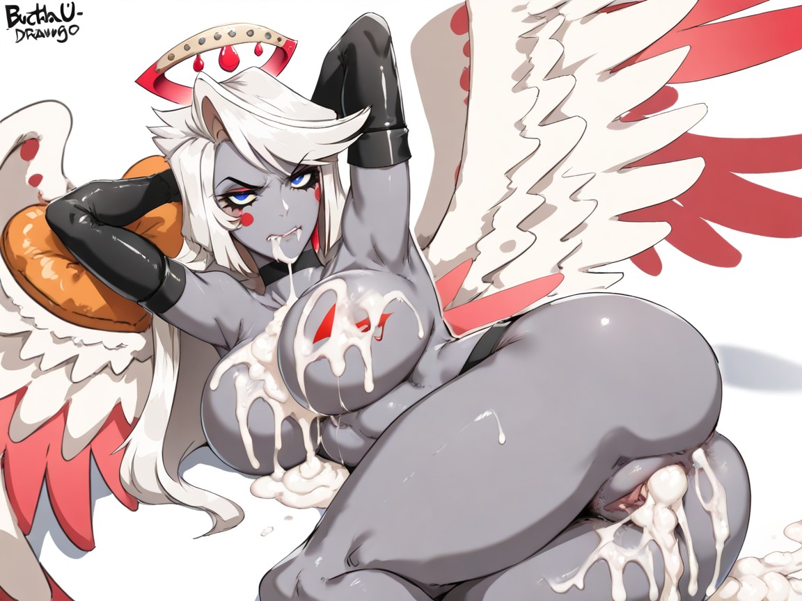 Lmxsera, Long Hair, Multiple Wings Hentai AI Porn