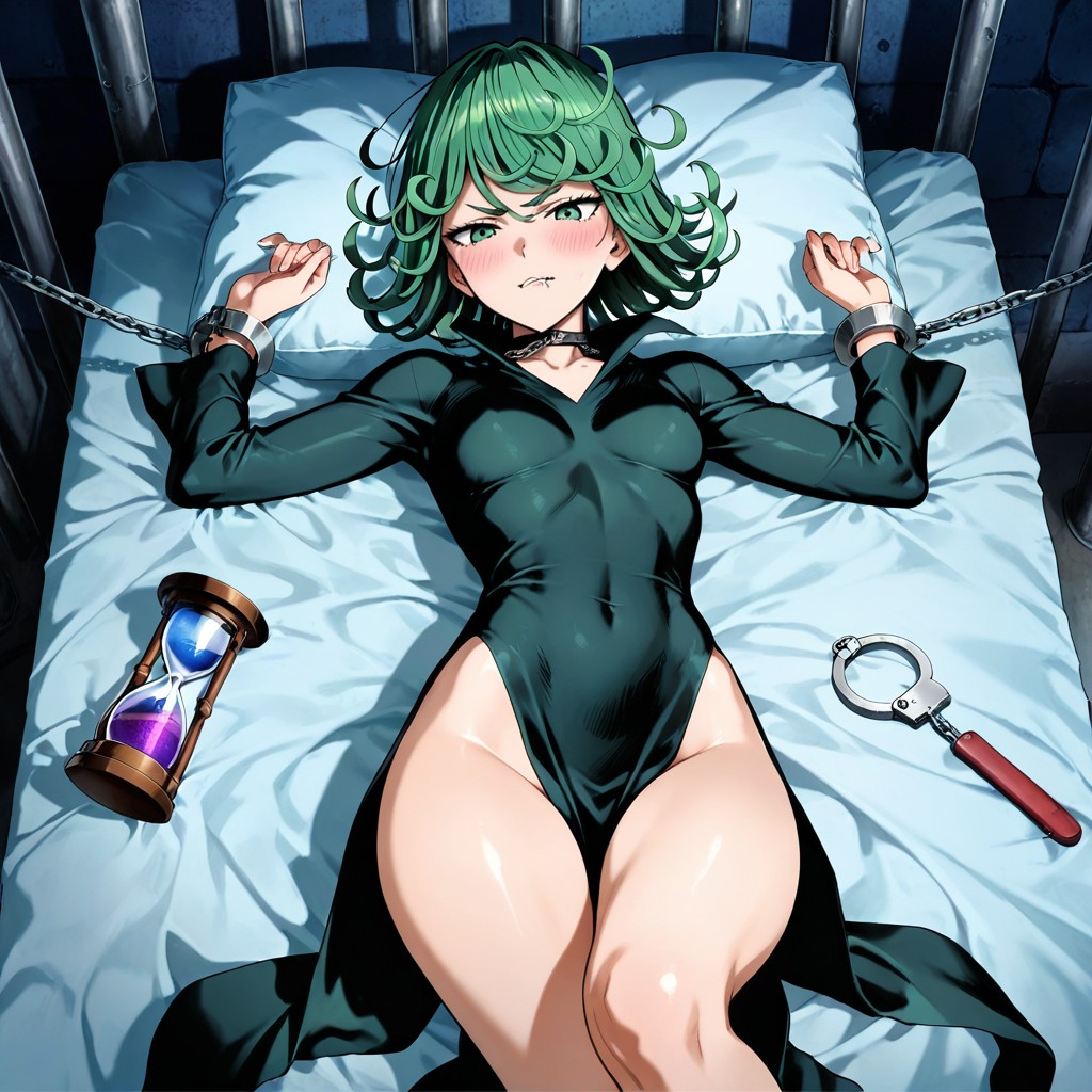Chains Around Her Arms, At Night, 18+ Hentai AI Porn