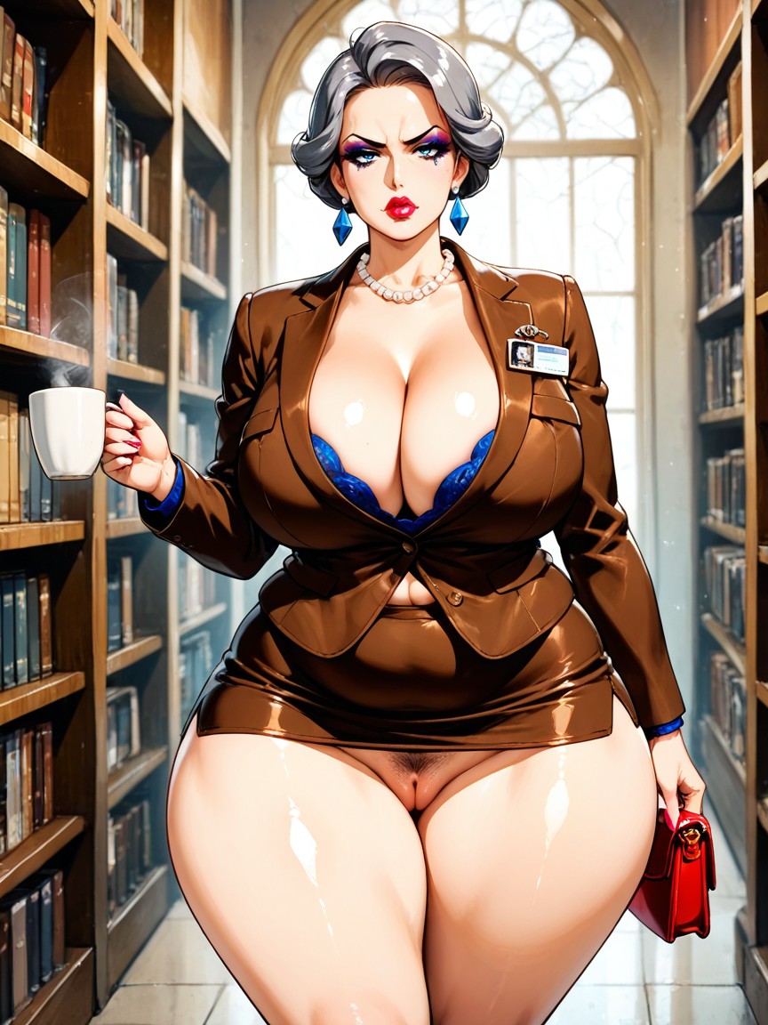 Determined American President With Professional, Sharp Look, No Panties Hentai IA