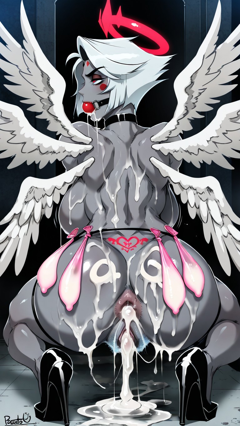 Breasts, White Wings, Long Hair Hentai AI Porn