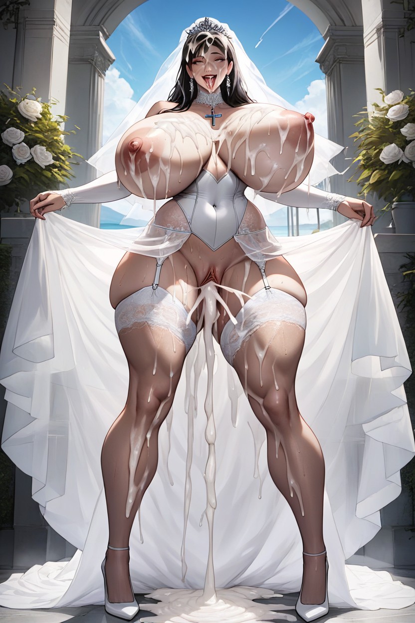 Extremely Large Ass, Ultra Detailed, Excessive Messy Cum Hentai AI Porn