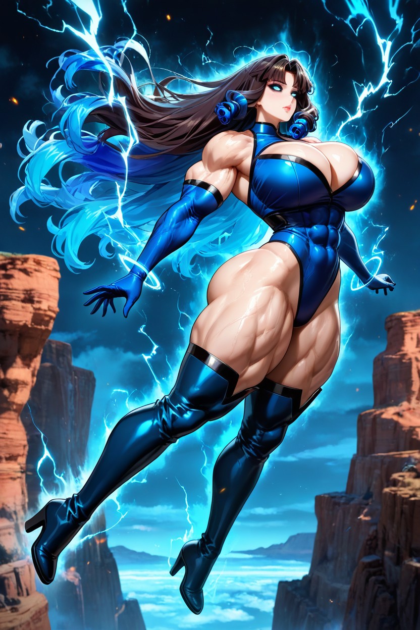 Night, Very Long Boots, Confident Hentai IA