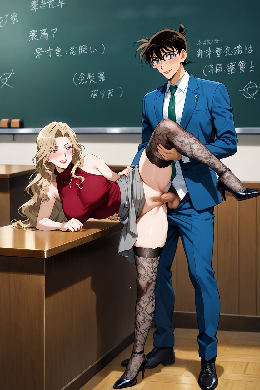 Wearing Glasses, Horny, Sweater Hentai AI Porn