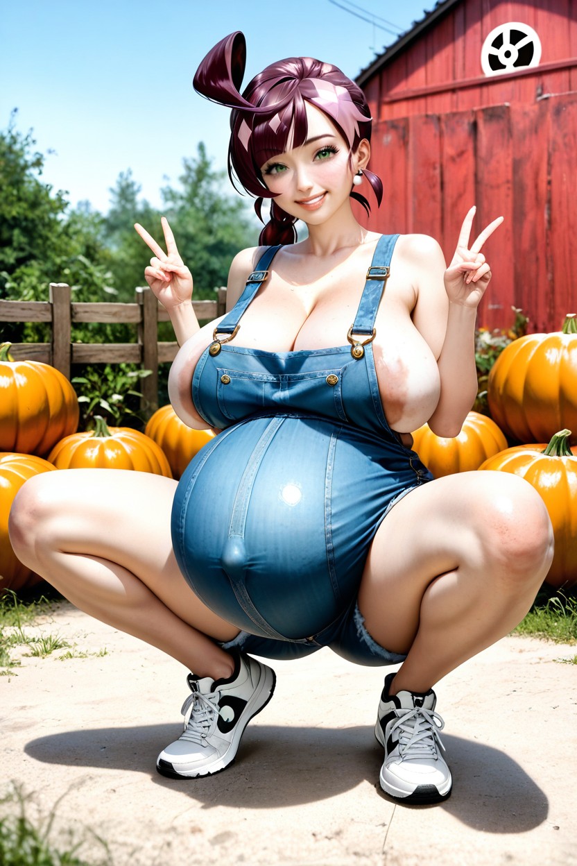 Bare Legs, Looks At The Viewer, Model Body Hentai AI Porn