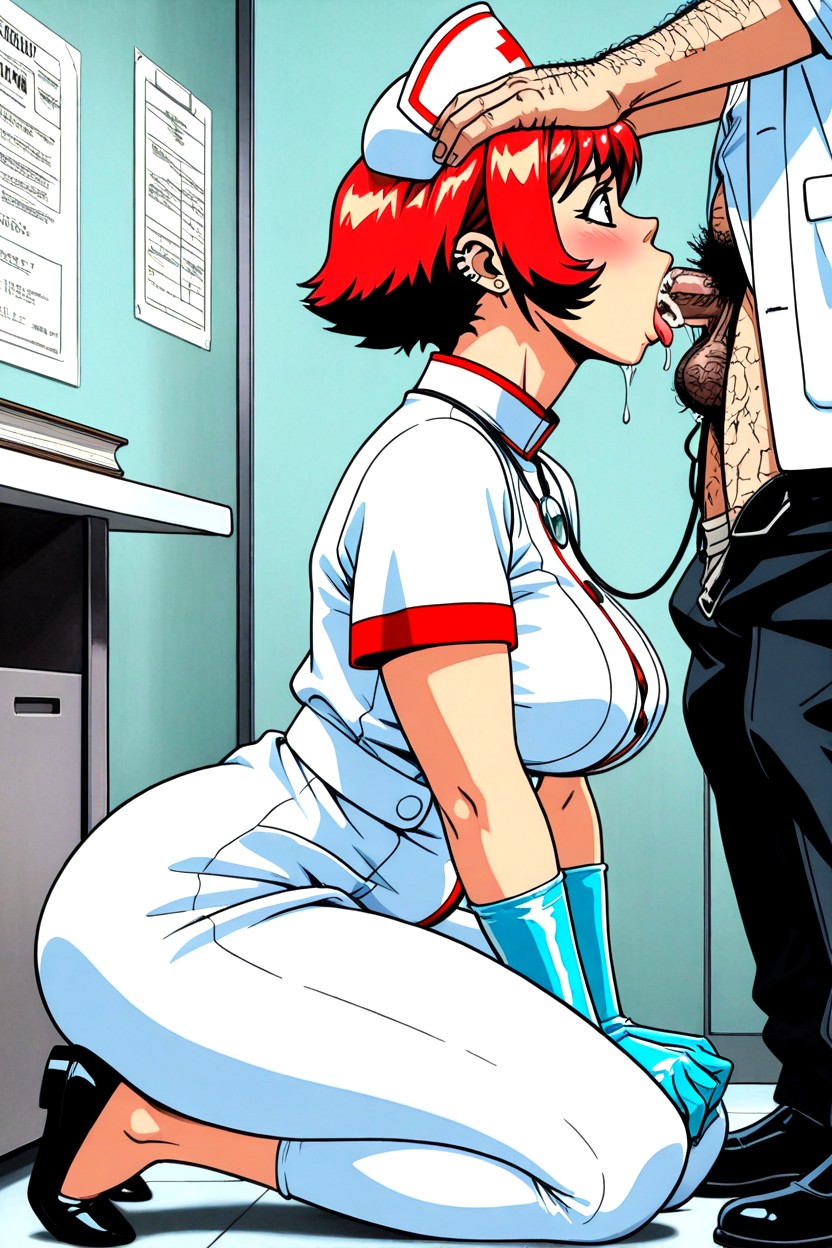 Small, Nurse, Male In Labcoat Hentai AI Porn