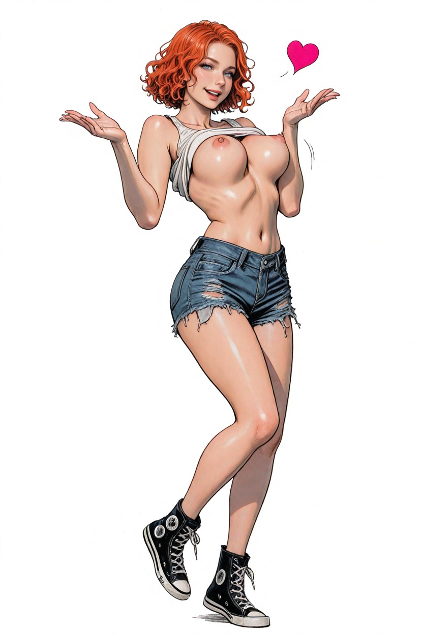 Short Length, Mischievous, Realistic Proportions Hentai AI Porn