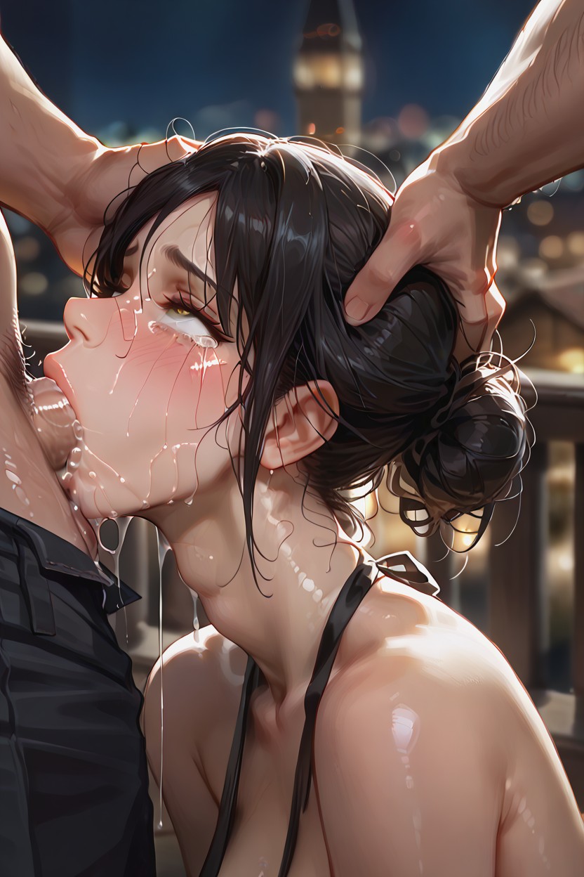 High Resolution, Rough Sucking, Happy Crying Hentai AI Porn