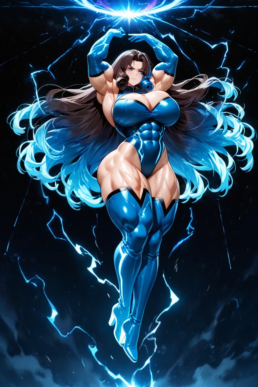 Straight Legs, Thick Thighs, Rounded Breasts Hentai IA