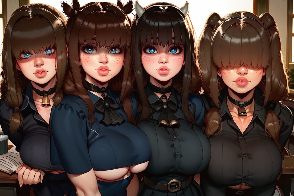 Full Pouty Juicy Lips, Large Doe Eyes, Full Pouty Juicy Lips Hentai AI Porn