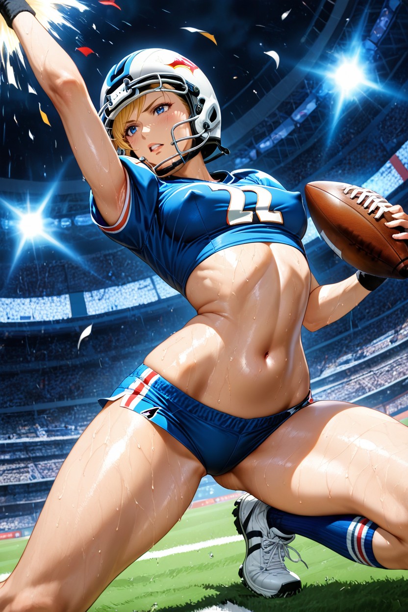 At Night, Fit Body, Perfect Breast Hentai IA