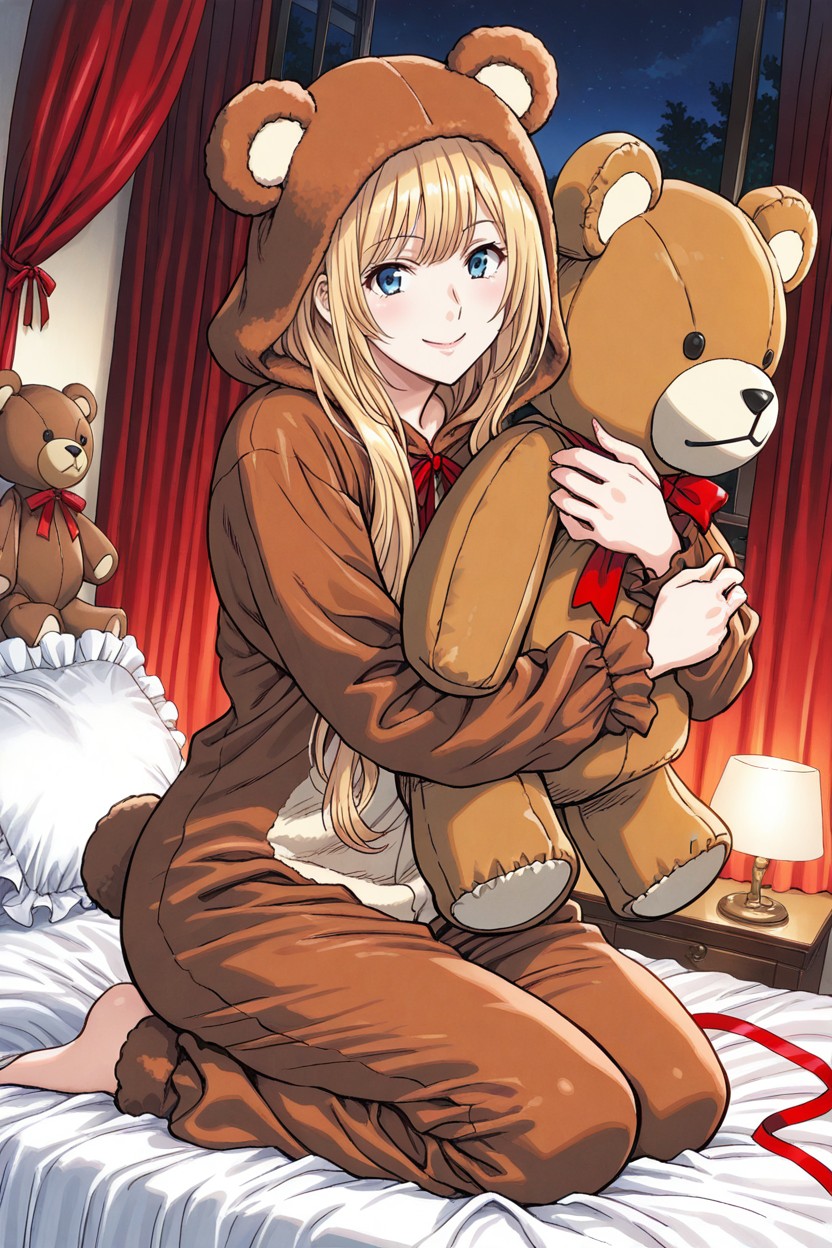 Cinematic, Cheerful Smile, Face Visible Hentai IA
