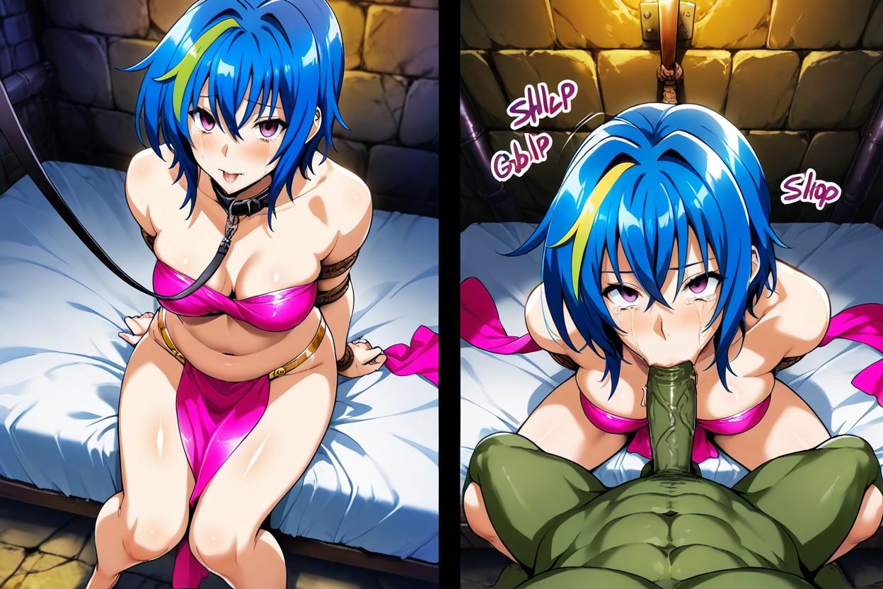 Female 's Arms Thied Behind Her Back, Sound Effect, Face View Hentai IA