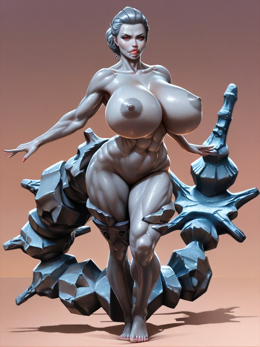 Model Body, Female Steelix From Pokemon, Realistic Hentai IA