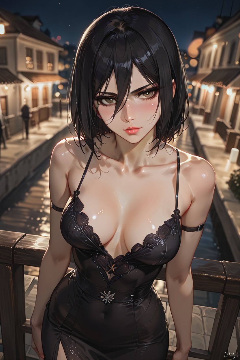 Standing, On The Balcony, Waist Shot Hentai AI Porn