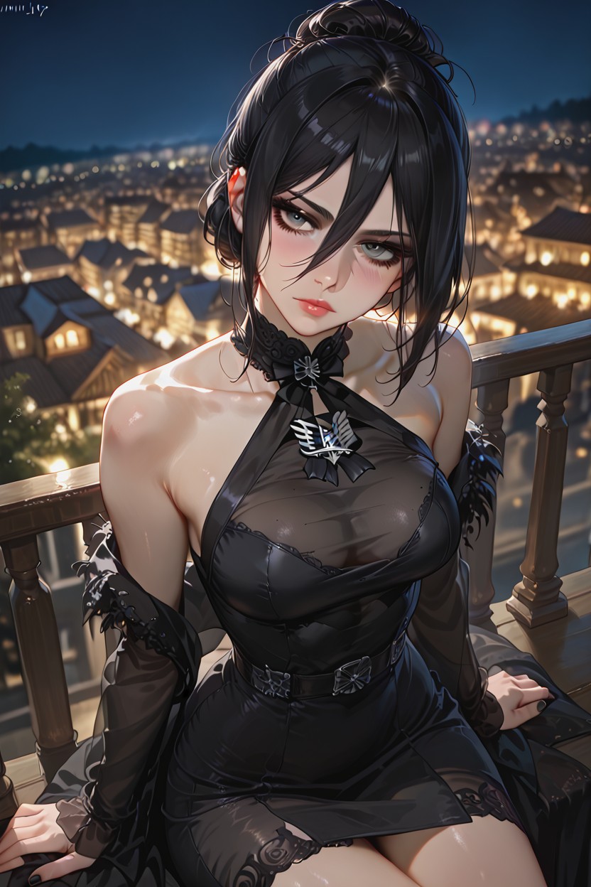 Sharp Focus, Night, Horny Hentai AI Porn
