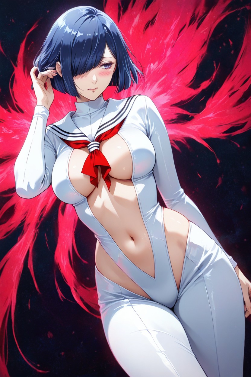 Wearing A White Revealing Sailor Suit, Pixie, Hairlessness Hentai IA