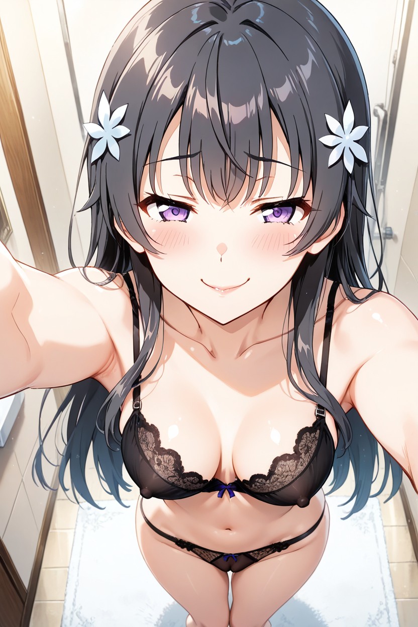 Dark Hair, High Angle, Culo Pequeño Hentai IA