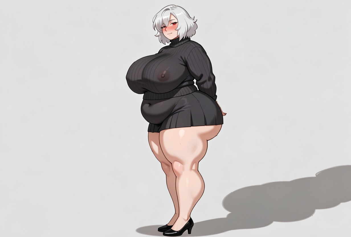 Thick Thighs, Dry Body, Standing Hentai AI Porn