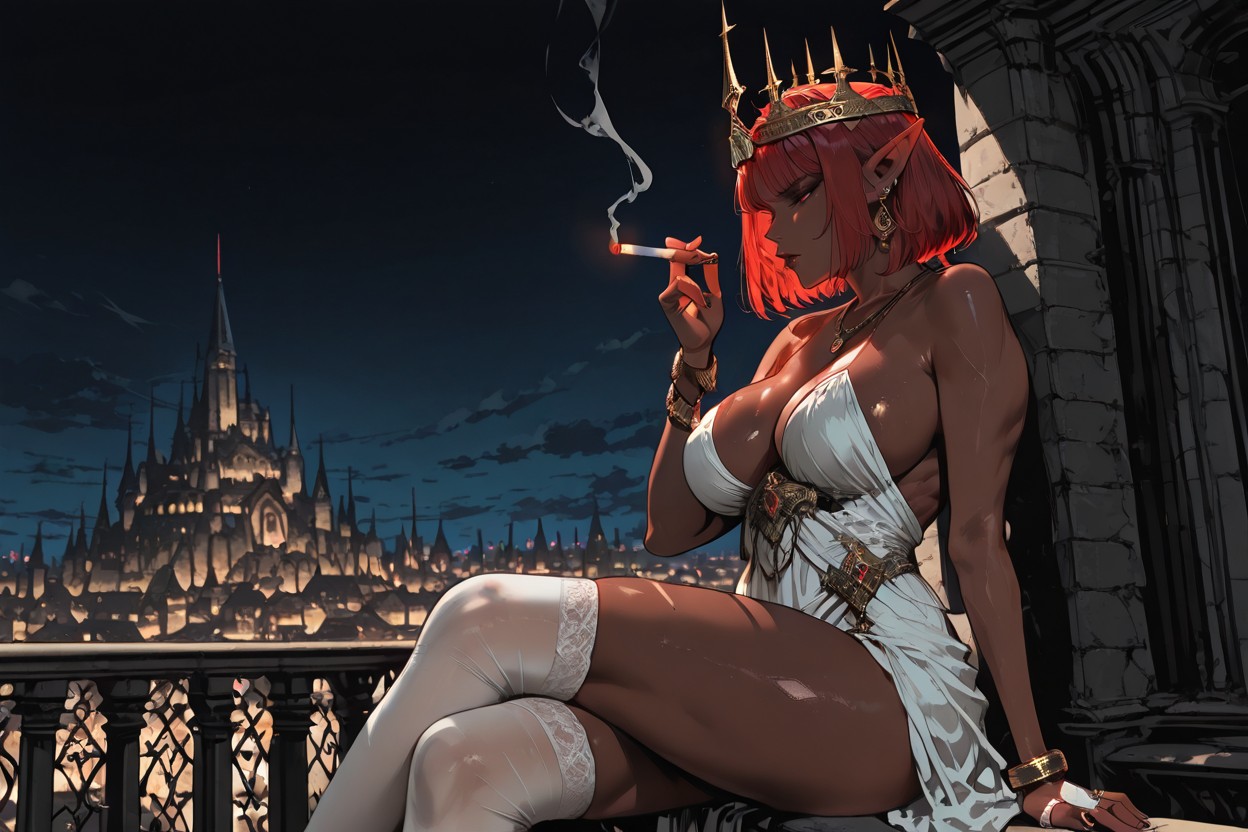 City In The Night, Smoking, Bob Hentai AI Porn