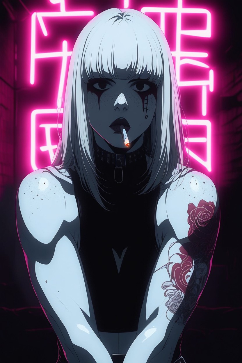 Nice Body, With Shiny Skin, In An Alley Hentai AI Porn