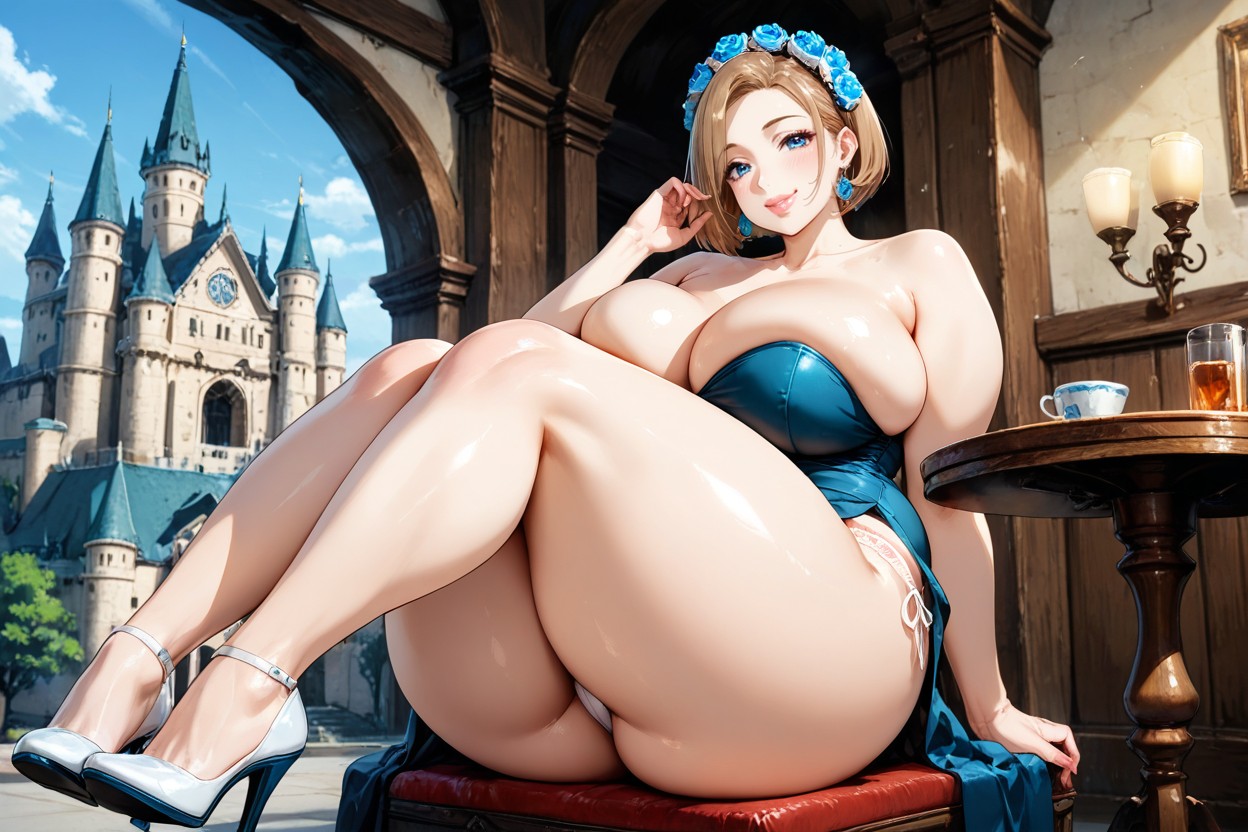 Thick Lips, Chubby, Bobcut Hentai AI Porn