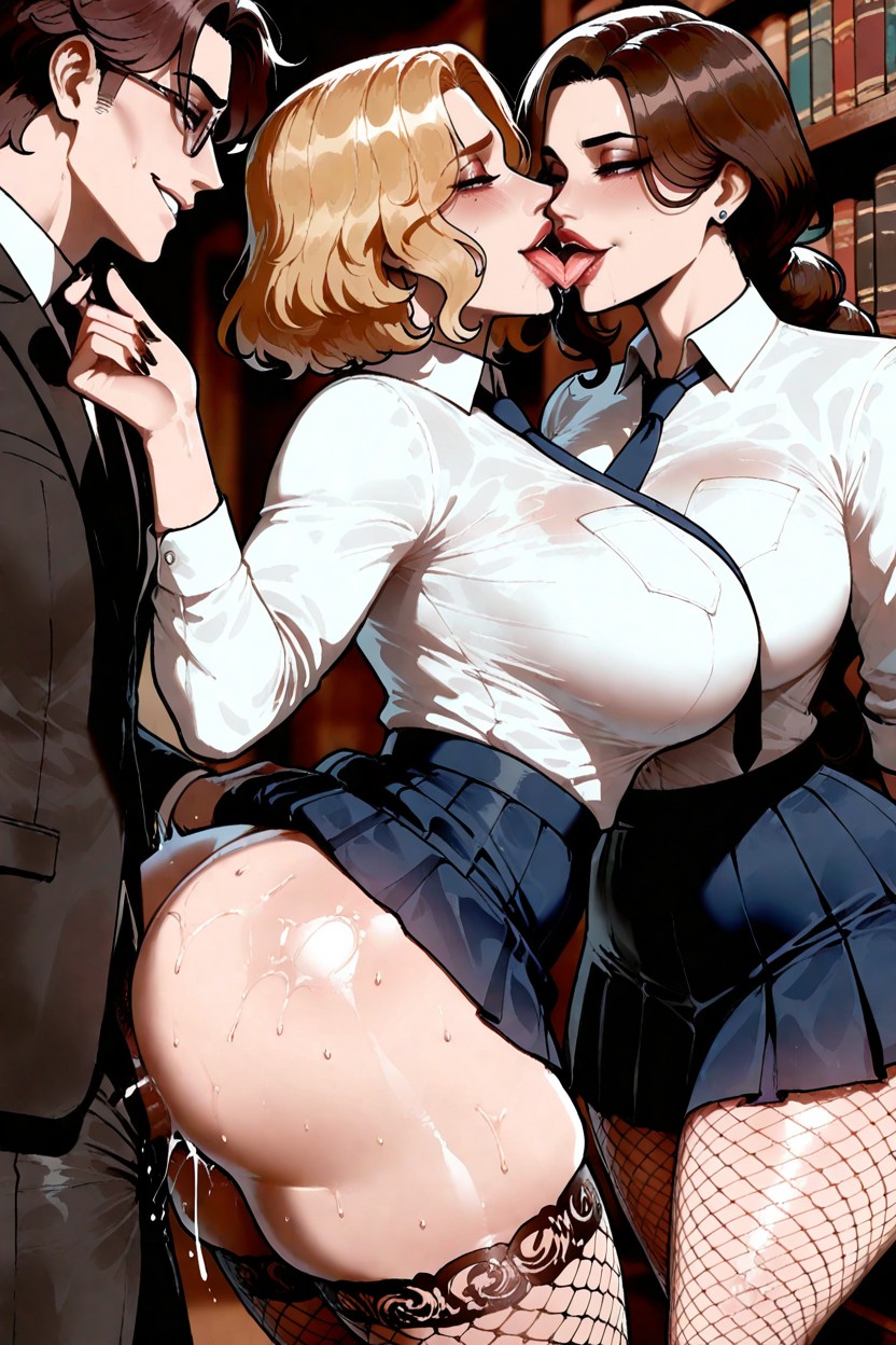 18+, 2 People, Gangbang Hentai AI Porn
