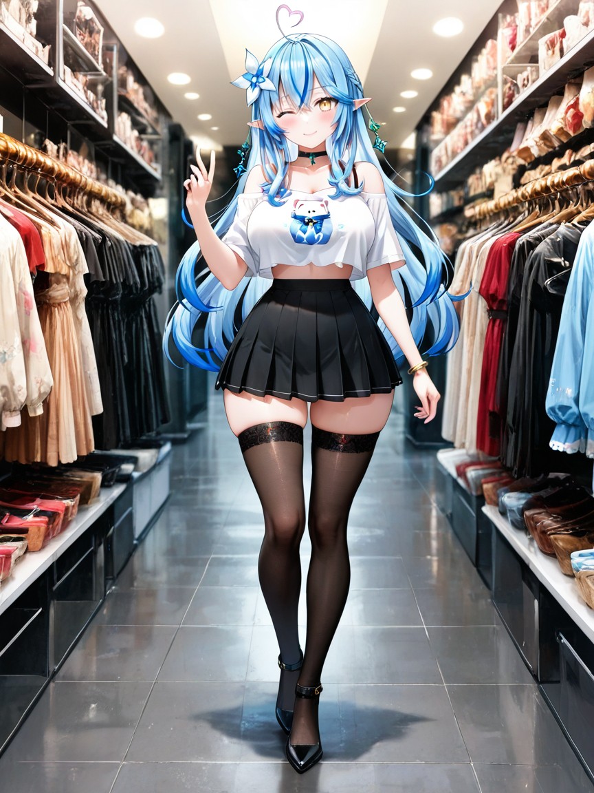 Walking, Medium Ass, Finger High Details Hentai AI Porn