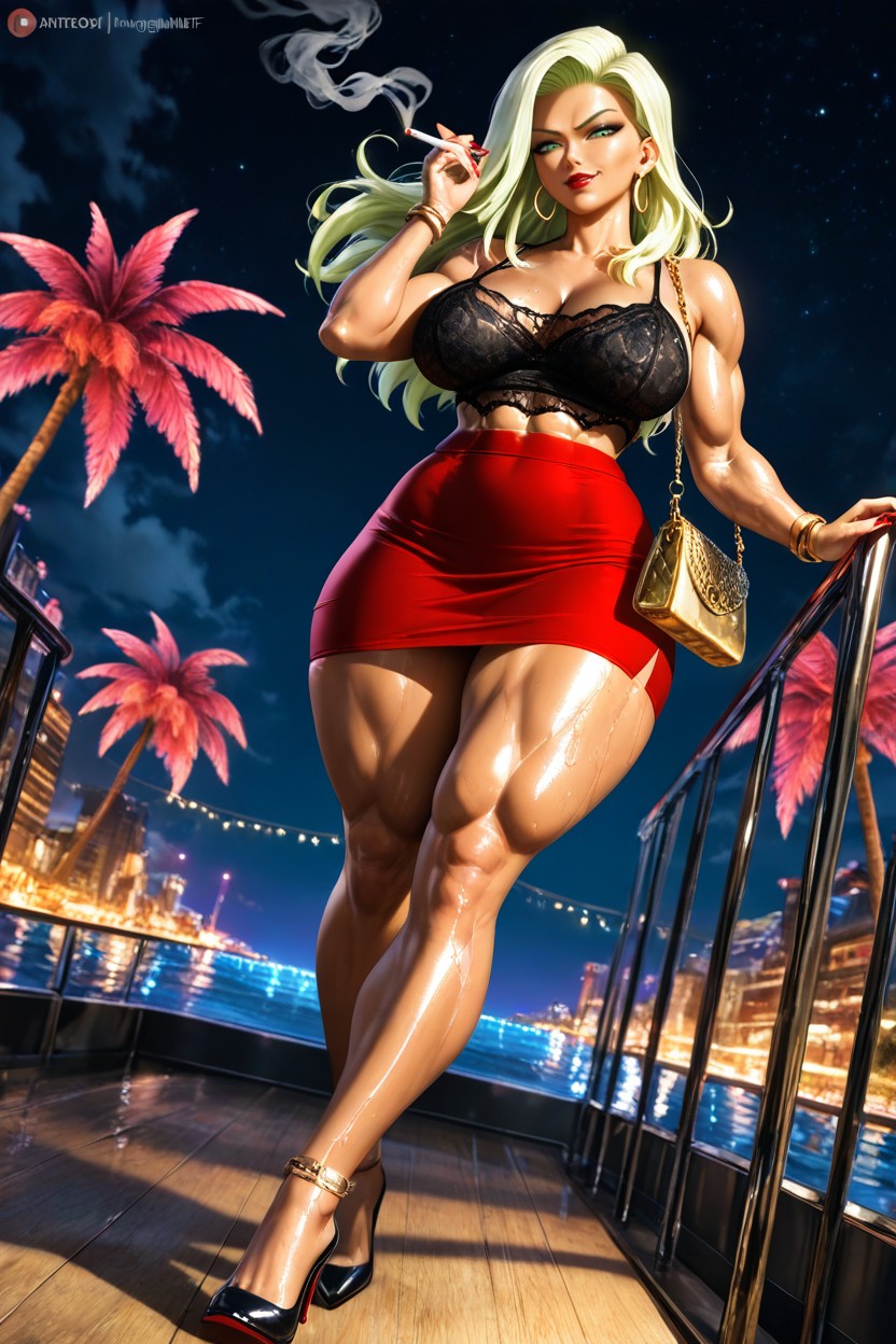 Wind In Hair, Makeup, Tan Lines Hentai AI Porn