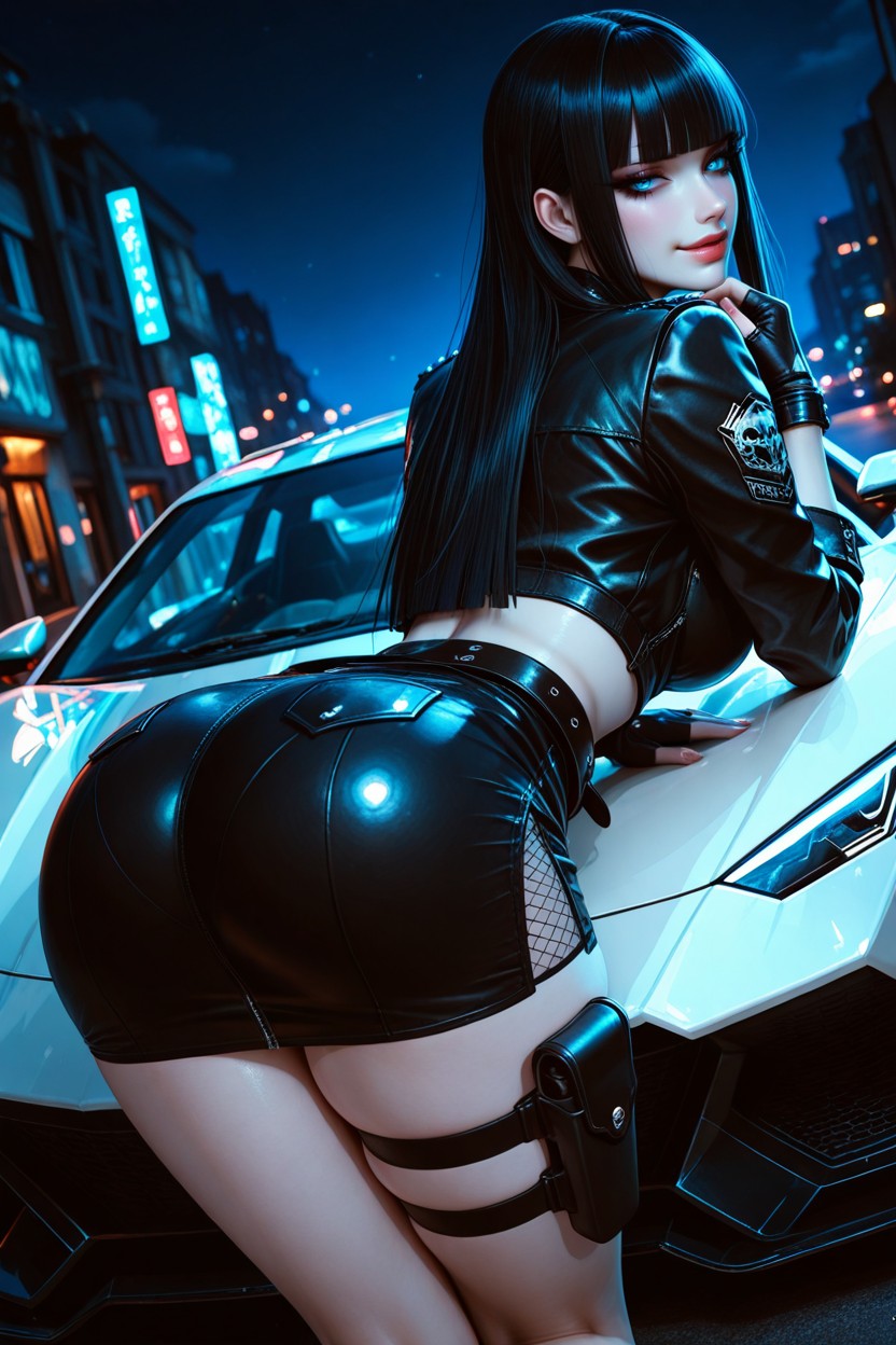 Dutch Angle Female, Medium Breast Size, Night Hentai AI Porn
