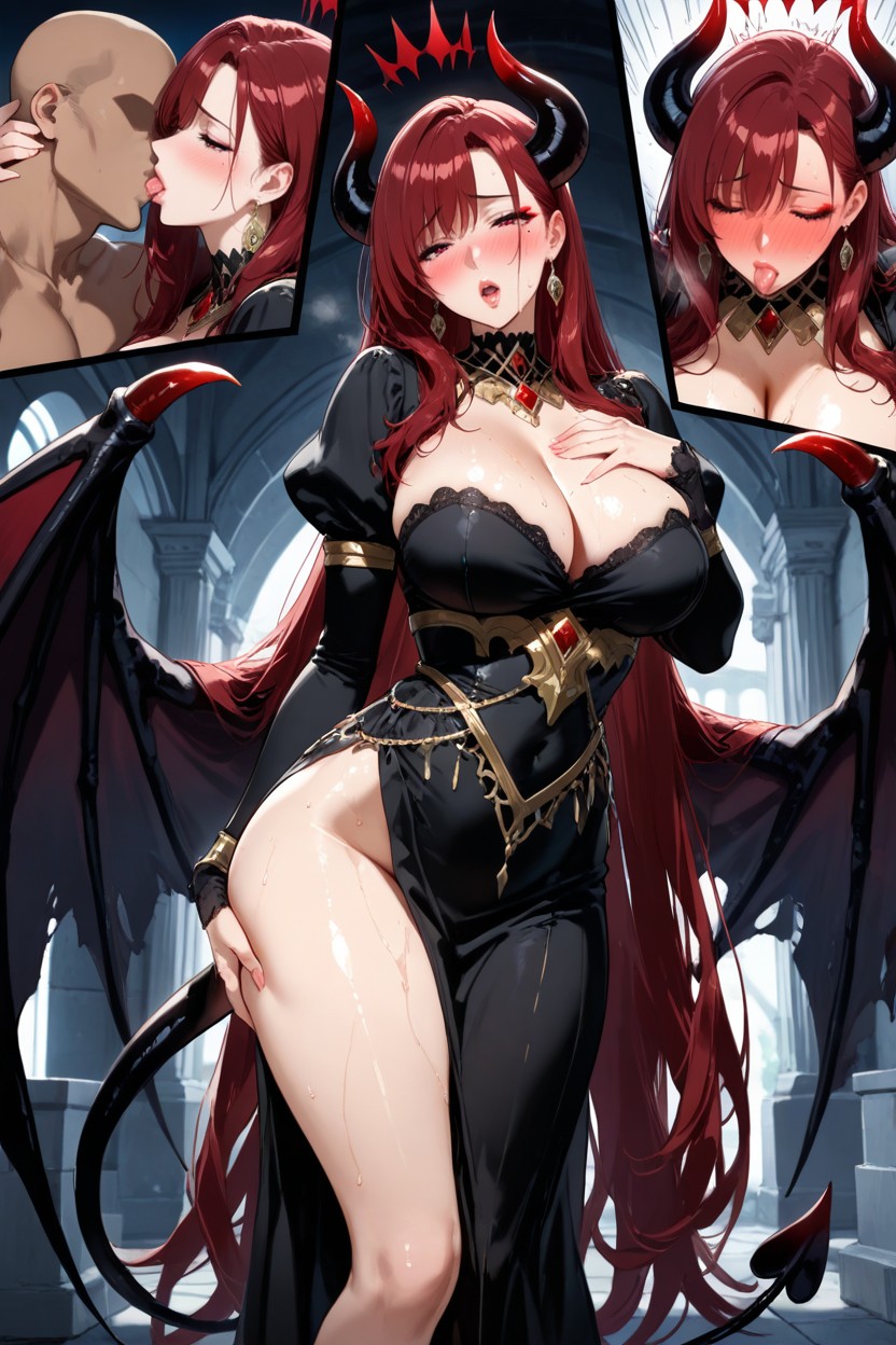 Dark, Faceless Man, Devil Horns Hentai AI Porn