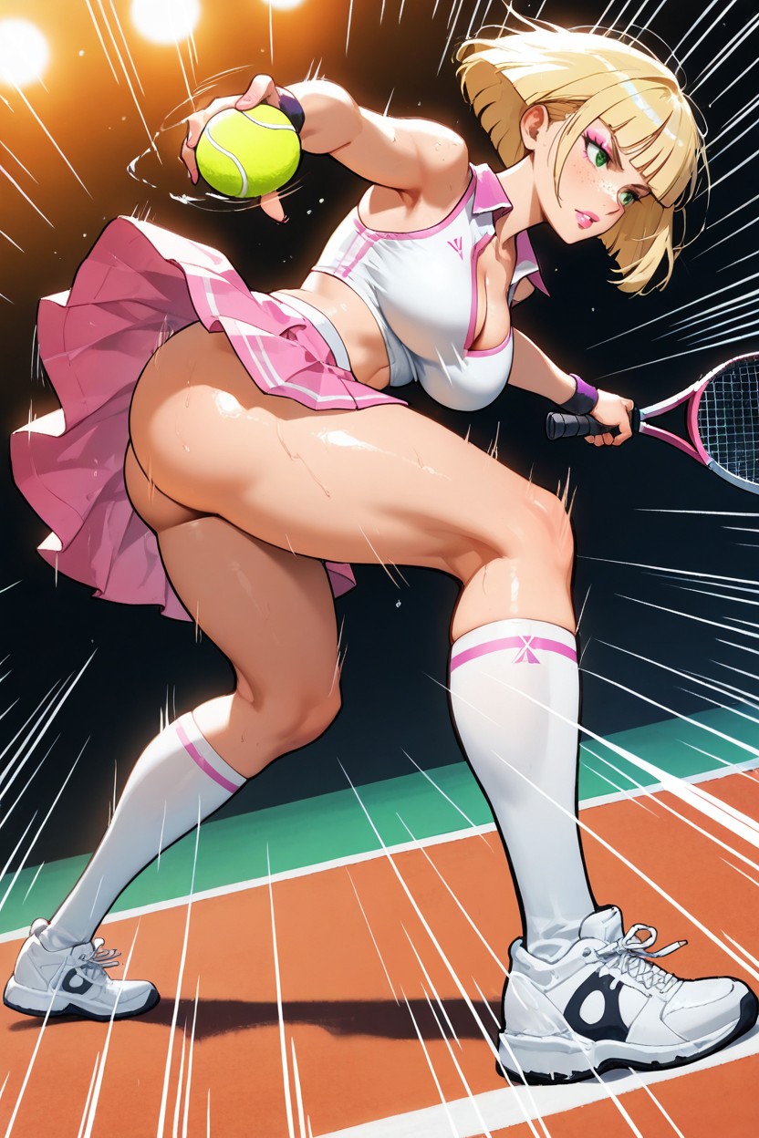 Accurate Anatomy, Bobcut, Pink Lipgloss Hentai AI Porn