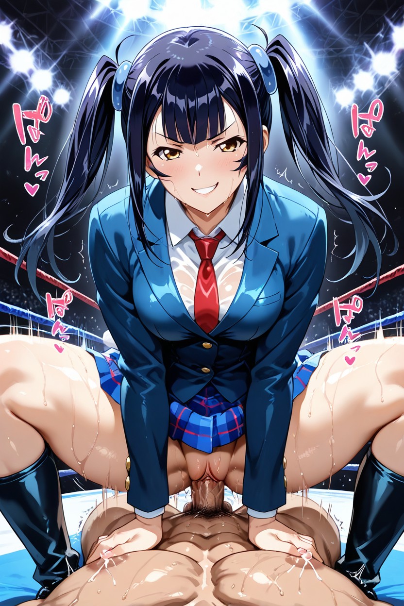 Sweaty Skin, Smug Expression, Rapid Penetration Hentai AI Porn