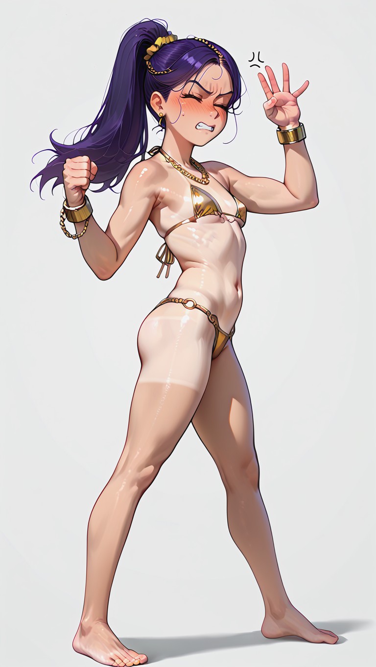 Eenie Weenie Gold Bikini, Fist, Corps Entier Porno IA Hentai