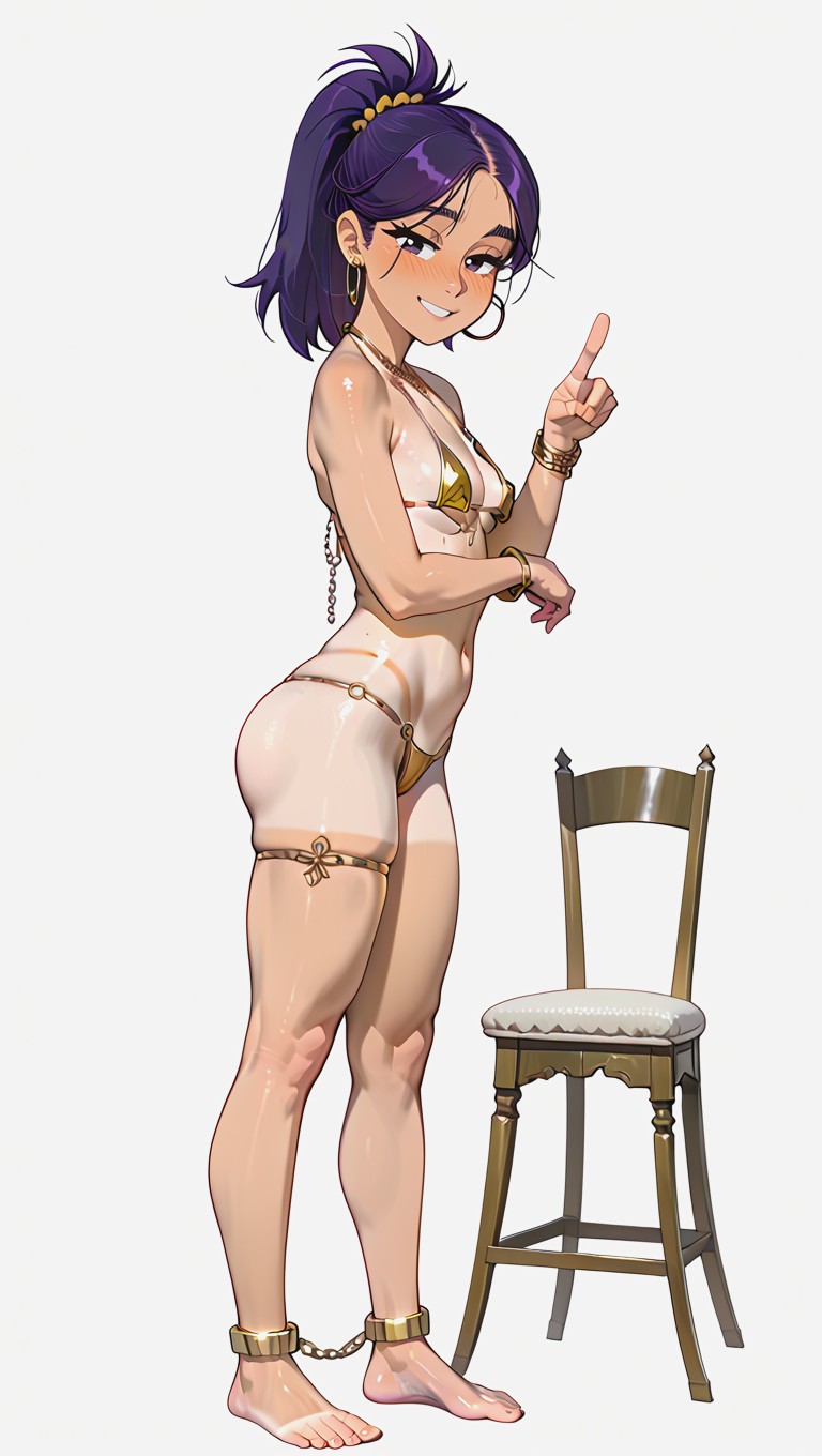 Tanlines, Round Chest, Perky Breasts Hentai AI Porn