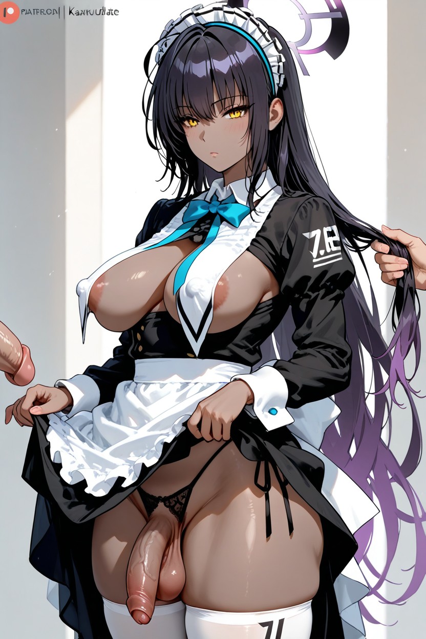 Dark Skin, Showing Penis, Hard Shadows Hentai AI Porn