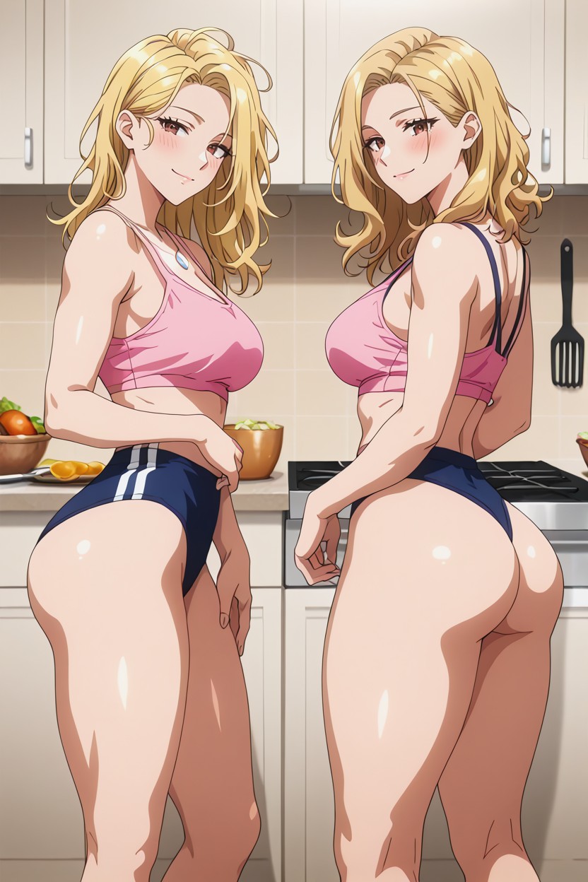 Forward, Hourglass, Right Next To Viewer Hentai AI Porn