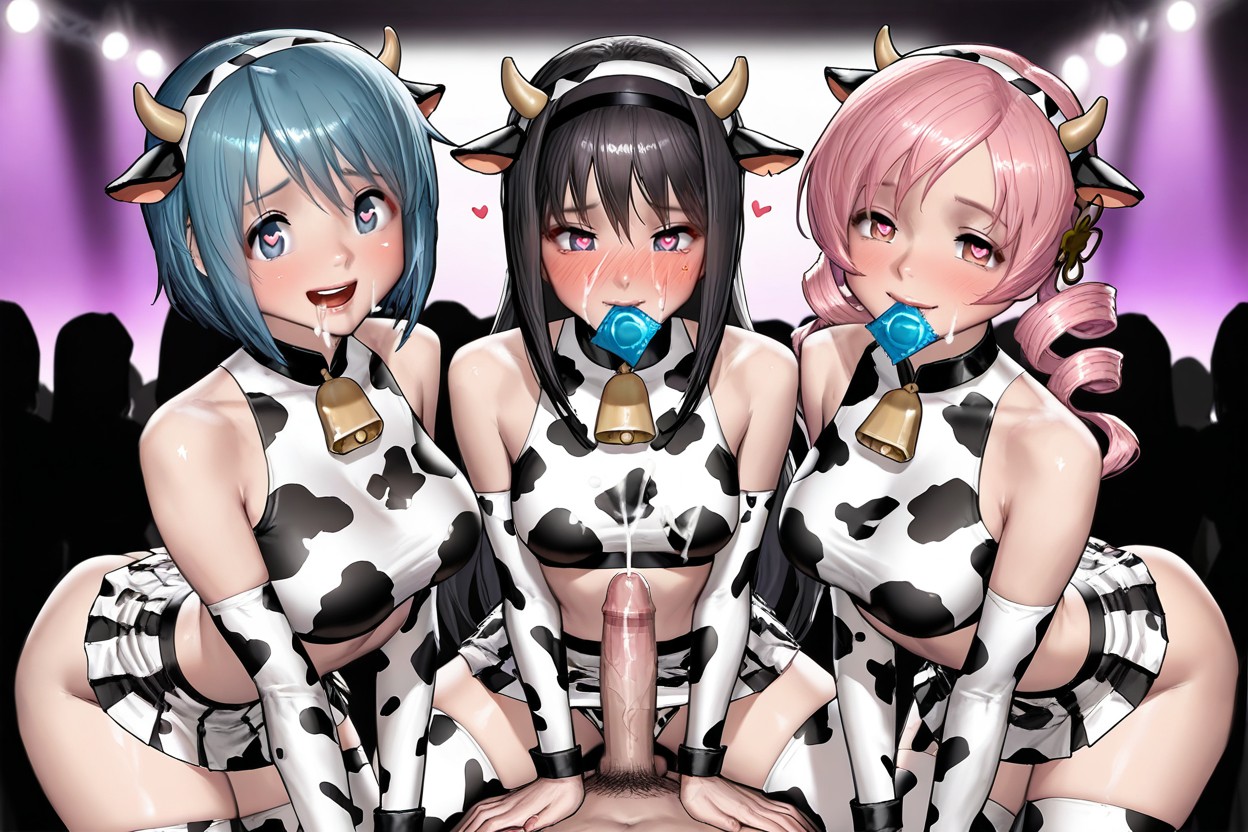 Thick Body, All Five Women Have Different Breast Sizes, Red Face Porno IA Hentai