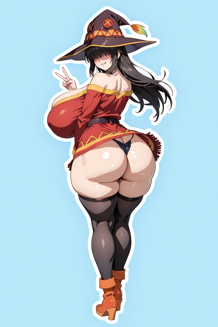 Dramatically Cinched Waist Broken Waist, Mordre Sa Lèvre, Blunt Bangs Porno IA Hentai