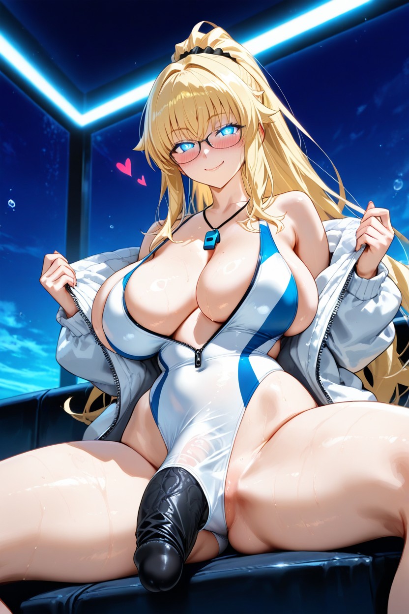 Suggesting A Casual, Embarrased, The Colorswhite + Tealreinforce An Aquatic Theme Hentai AI Porn