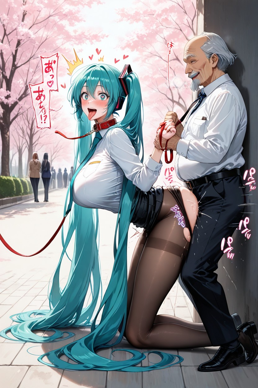 Medium Breast, Woman Sticking Out Her Tongue, Japanese Sound Effect Hentai AI Porn