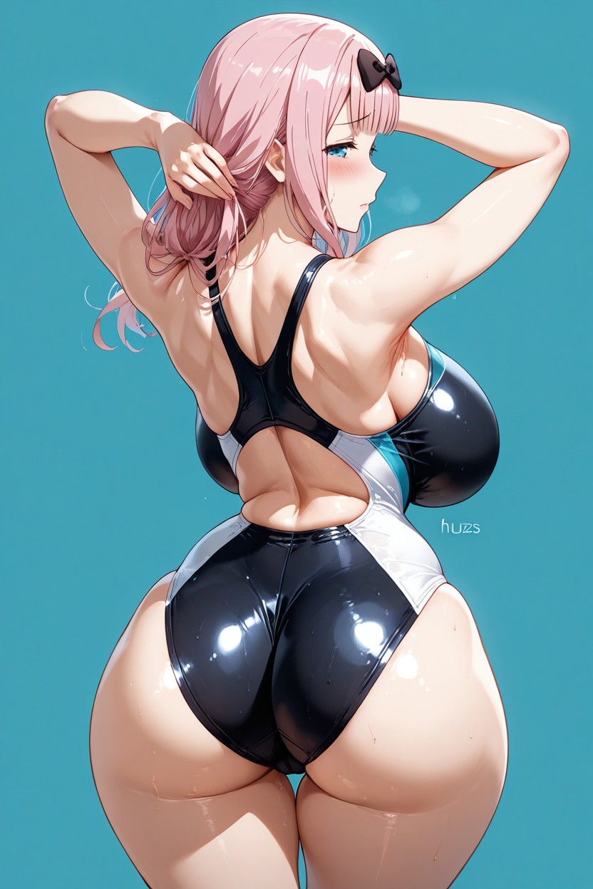 Squinting, Estrus, Sagging Breasts Hentai AI Porn